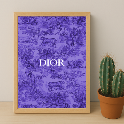 Cadre photo Dior Violet Dessin