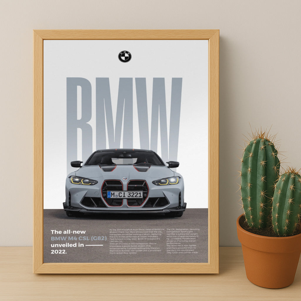 Poster Voitures - BMW M4 CSL G82