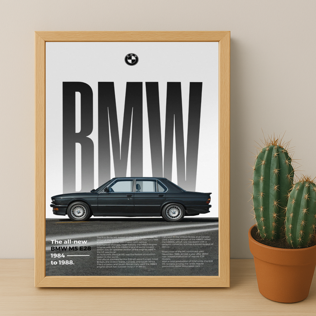 Poster Voitures - BMW M5 E28