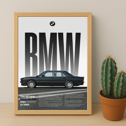 Poster Voitures - BMW M5 E28