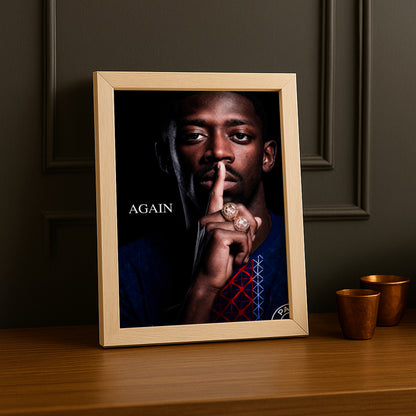 Cadre Photo Dembélé – "Again" Silence PSG Back 2 Back Champions League TonCadre