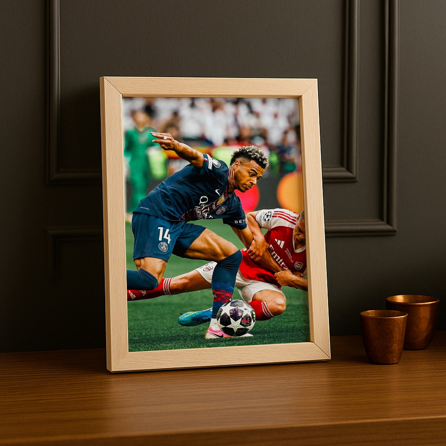 Cadre Photo Désiré Doué – Dribble Finale PSG vs Arsenal Champions League 2026 TonCadre