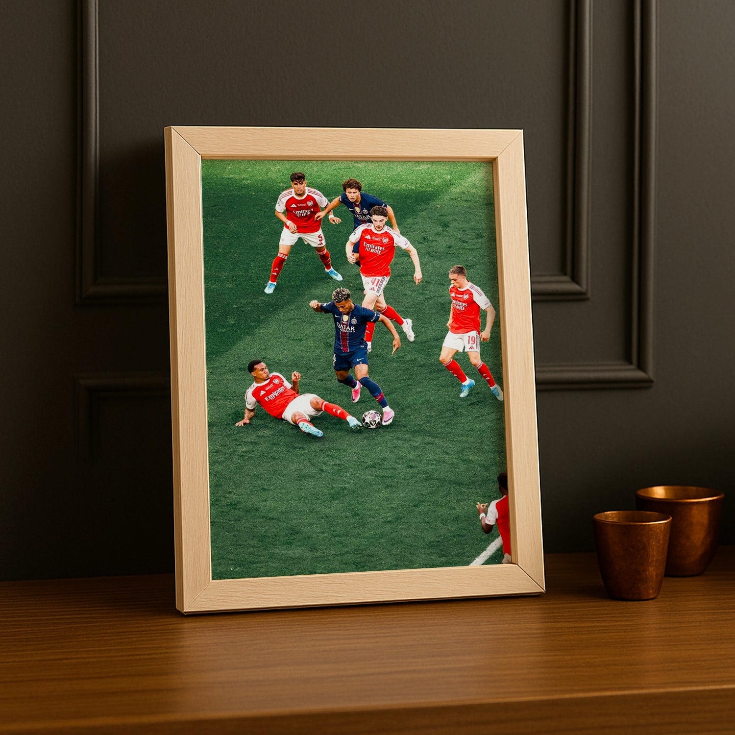 Cadre Photo Désiré Doué – Seul contre Tous Finale PSG vs Arsenal 2026 TonCadre