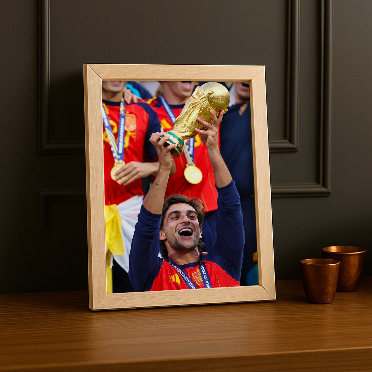 Cadre Photo Ferran Torres Coupe du Monde 2026 – Espagne Trophée TonCadre