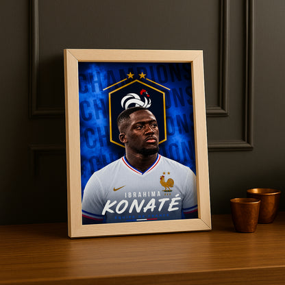 Cadre Photo Ibrahima Konaté – Équipe de France TonCadre