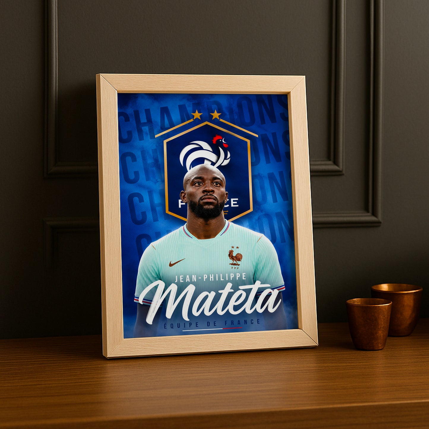 Cadre Photo Jean-Philippe Mateta – Équipe de France TonCadre