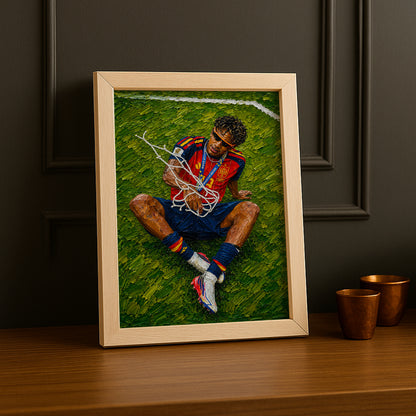 Cadre Photo Lamine Yamal Filet Coupe du Monde 2026 – Tableau TonCadre
