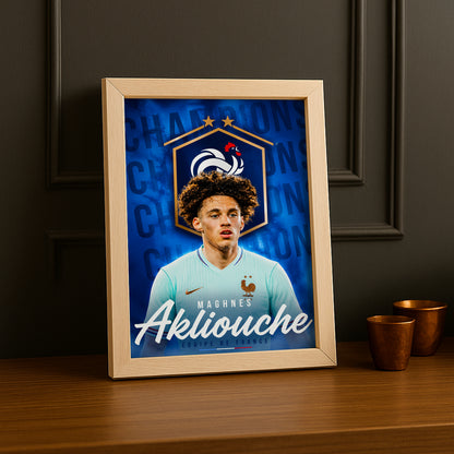 Cadre Photo Maghnes Akliouche – Équipe de France TonCadre