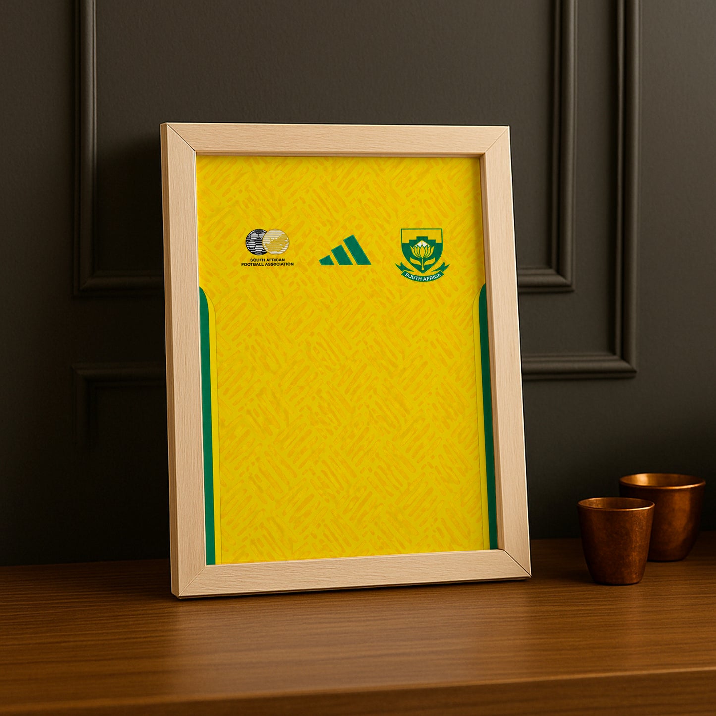 Cadre Photo Maillot Afrique du Sud – Domicile Coupe du Monde 2026 TonCadre