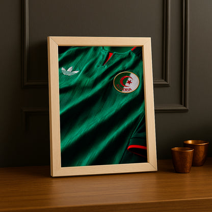 Cadre Photo Maillot Algérie – Domicile Coupe du Monde 2026 TonCadre