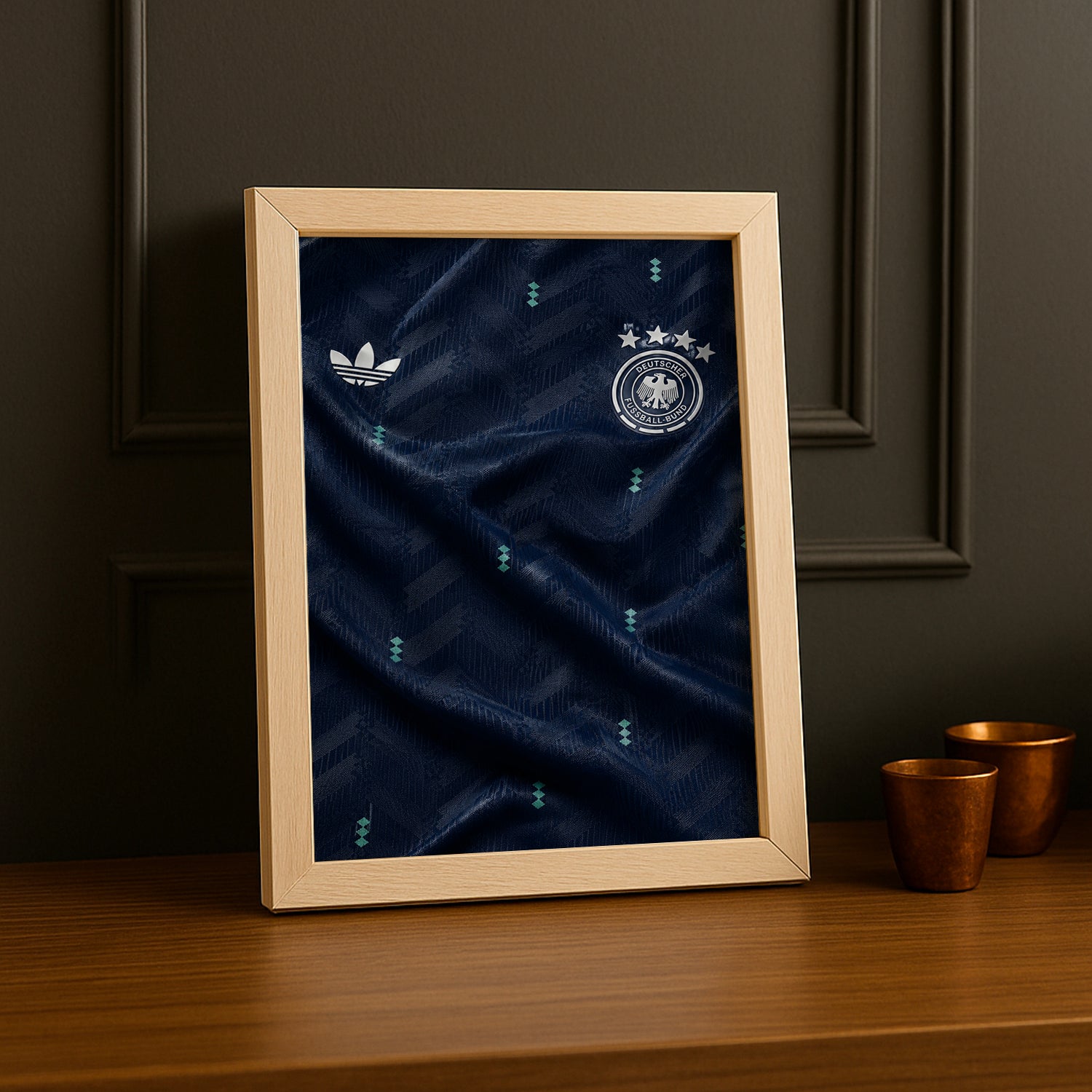 Cadre Photo Maillot Allemagne – Extérieur Coupe du Monde 2026 TonCadre