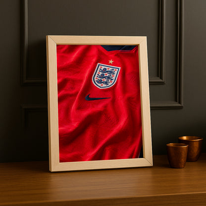 Cadre Photo Maillot Angleterre – Extérieur Coupe du Monde 2026 TonCadre