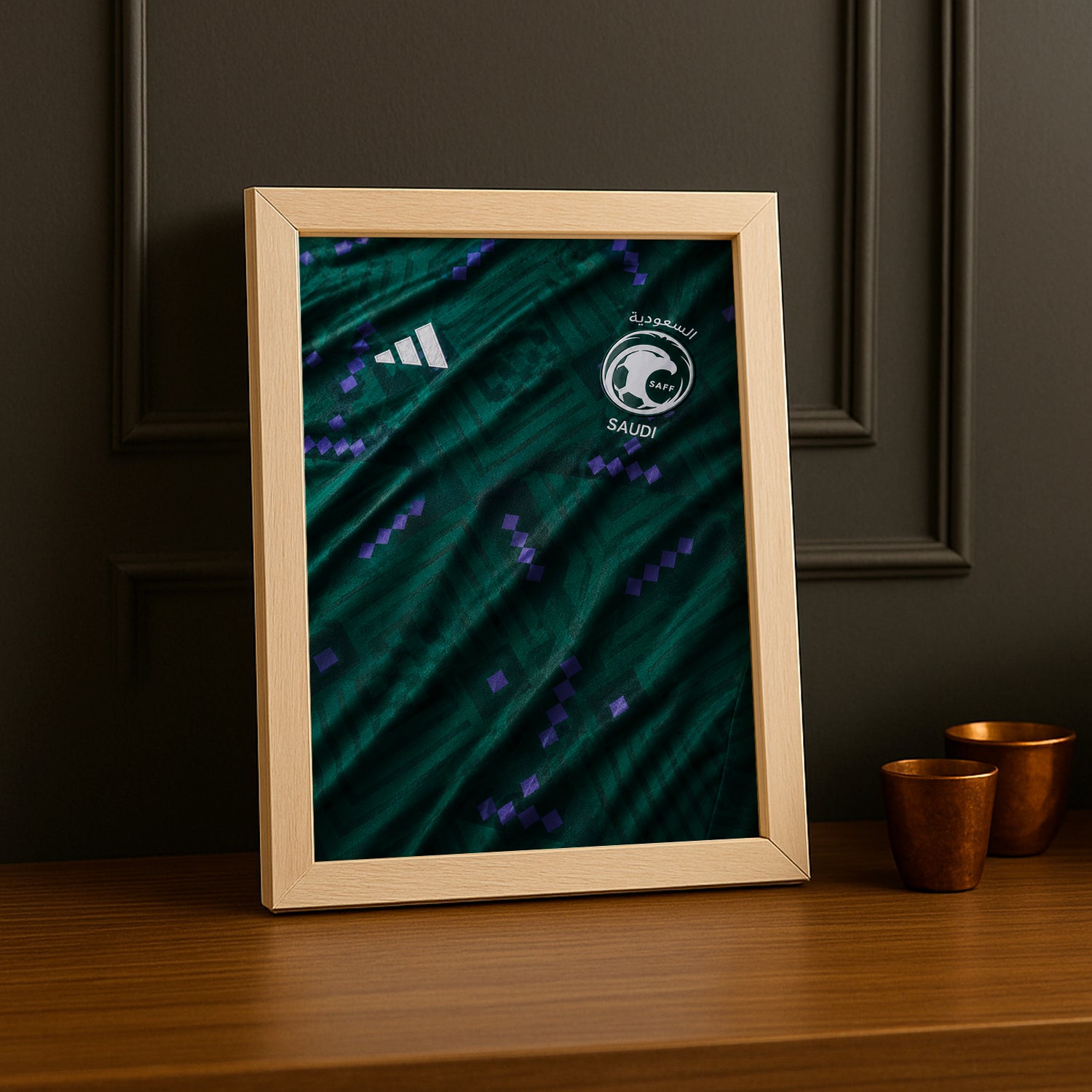 Cadre Photo Maillot Arabie Saoudite – Domicile Coupe du Monde 2026 TonCadre