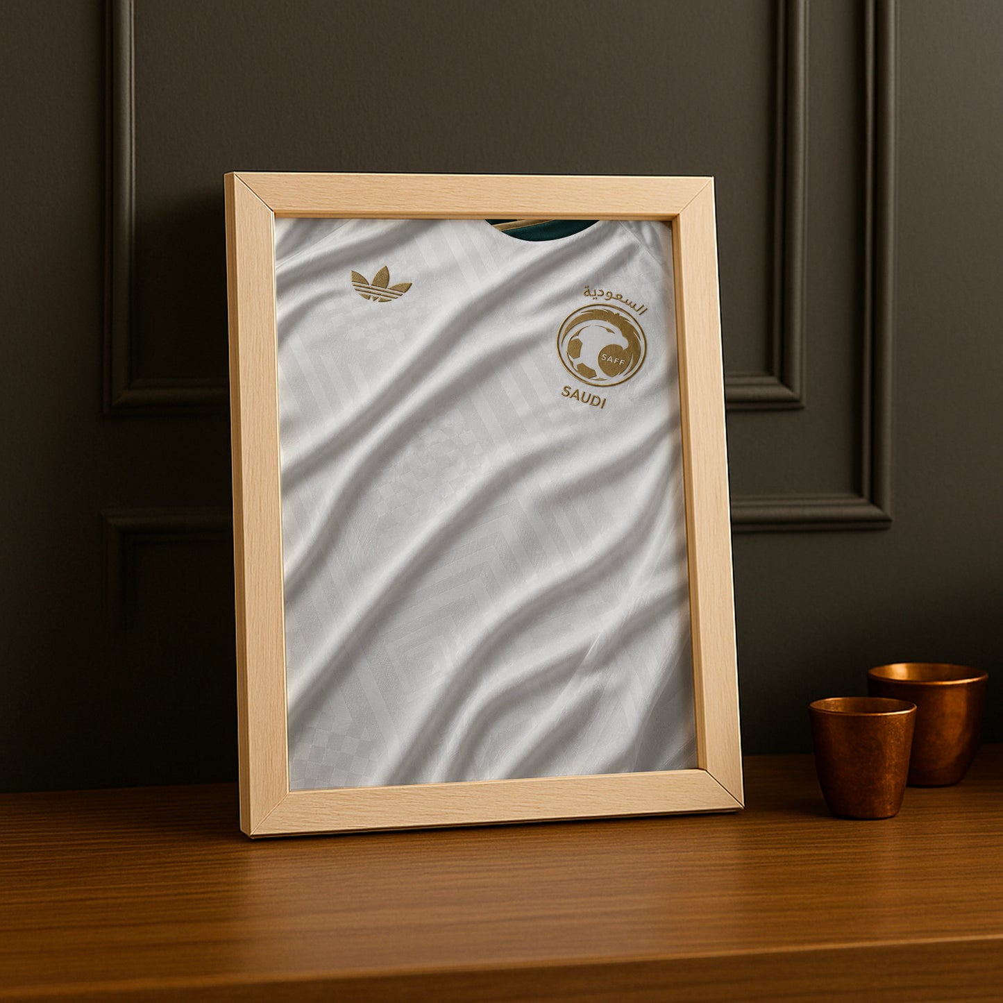 Cadre Photo Maillot Arabie Saoudite – Extérieur Coupe du Monde 2026 TonCadre