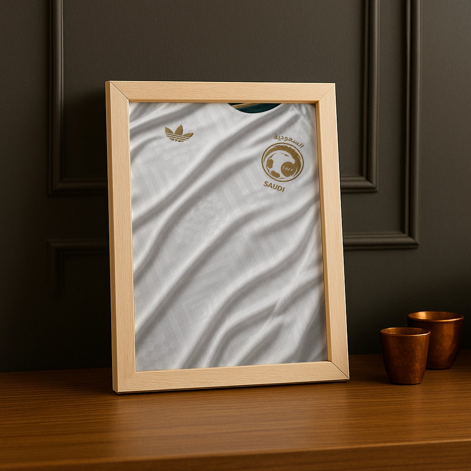Cadre Photo Maillot Arabie Saoudite – Extérieur Coupe du Monde 2026 TonCadre