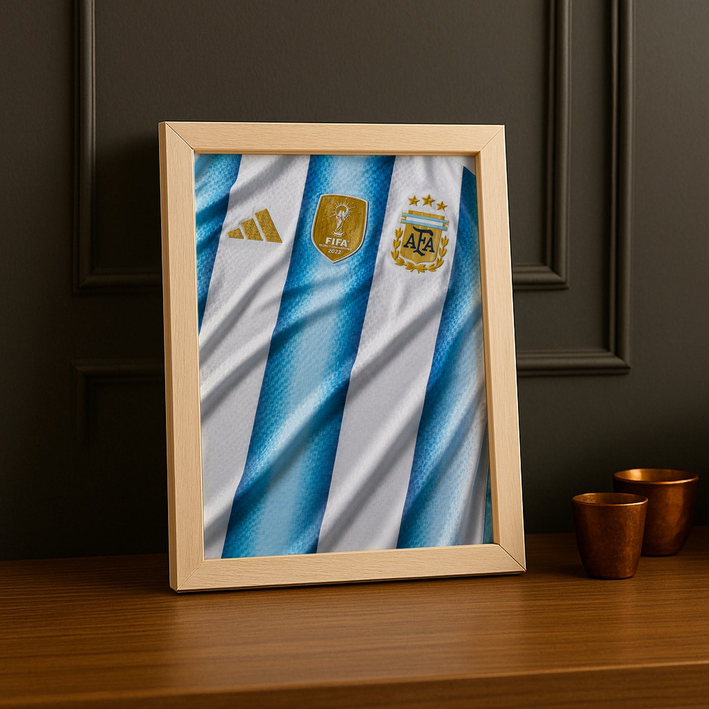 Cadre Photo Maillot Argentine – Domicile Coupe du Monde 2026 TonCadre
