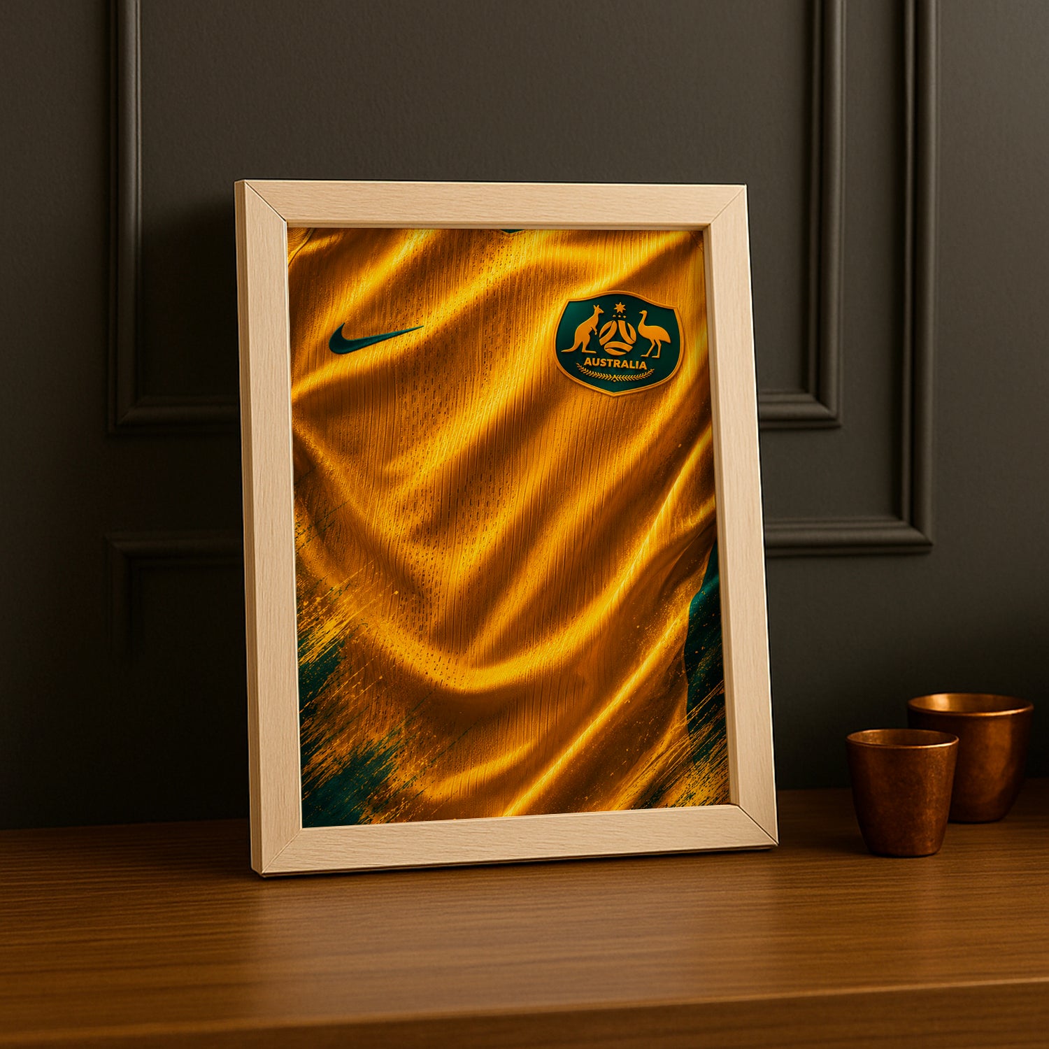 Cadre Photo Maillot Australie – Domicile Coupe du Monde 2026 TonCadre