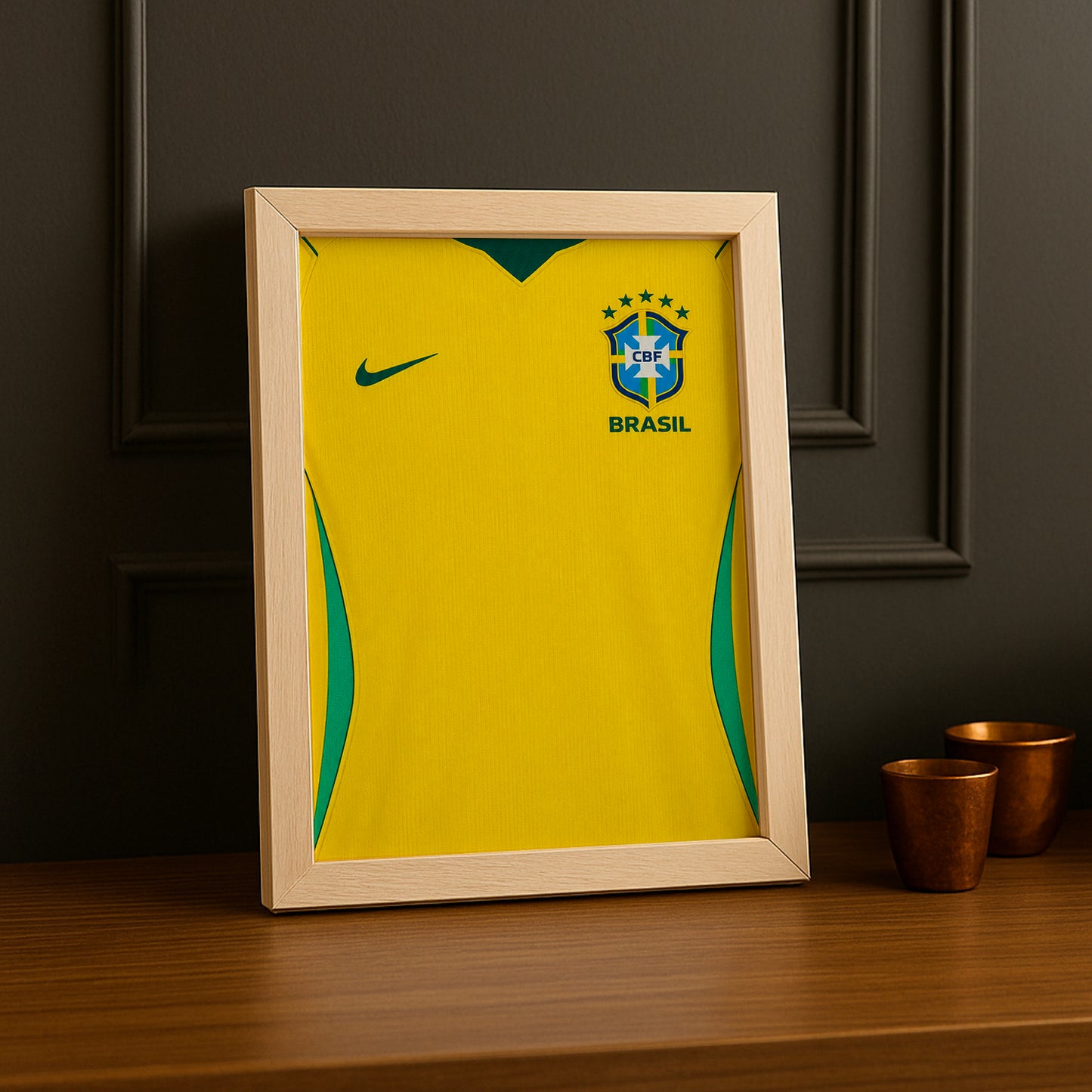 Cadre Photo Maillot Brésil – Domicile Coupe du Monde 2026 TonCadre
