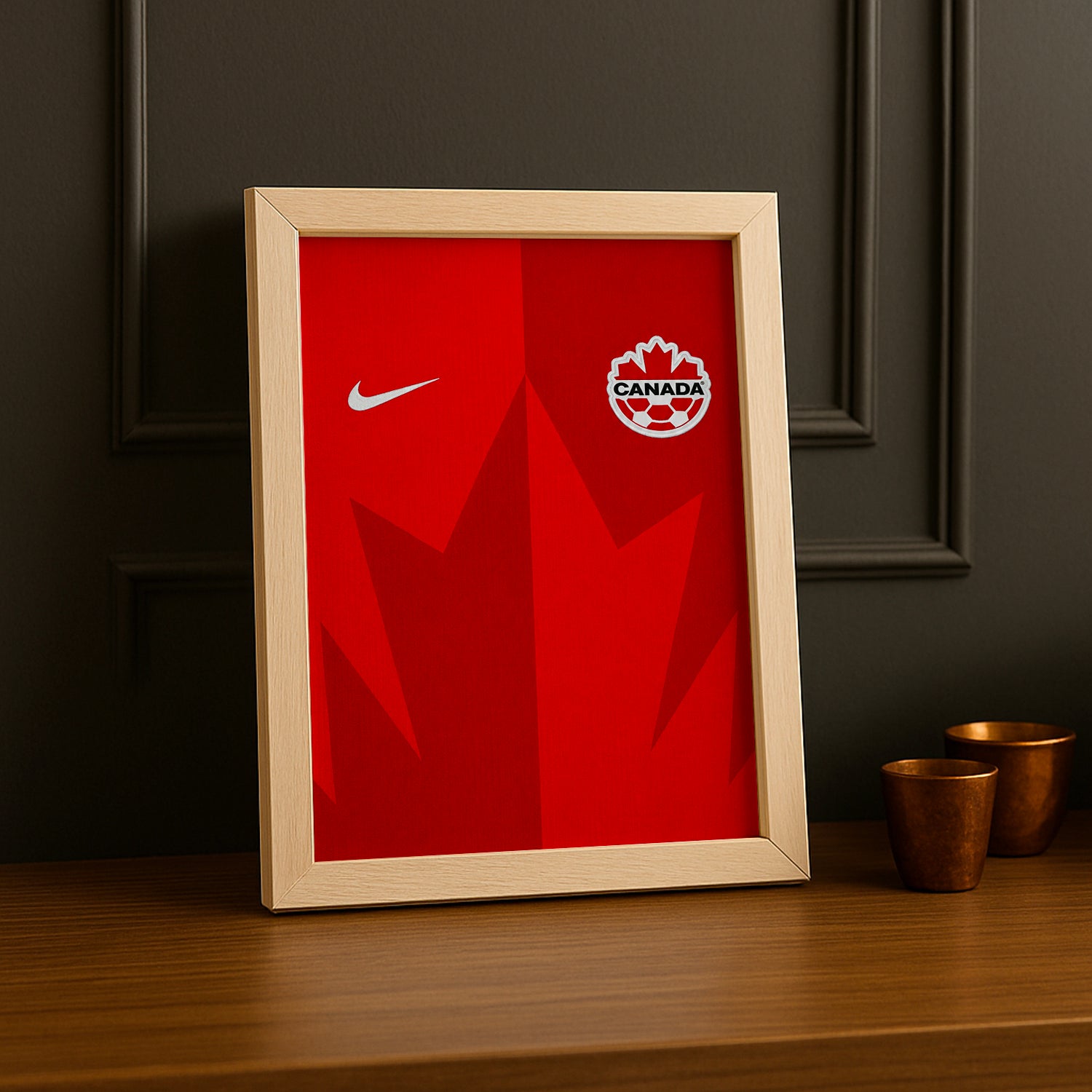 Cadre Photo Maillot Canada – Domicile Coupe du Monde 2026 TonCadre