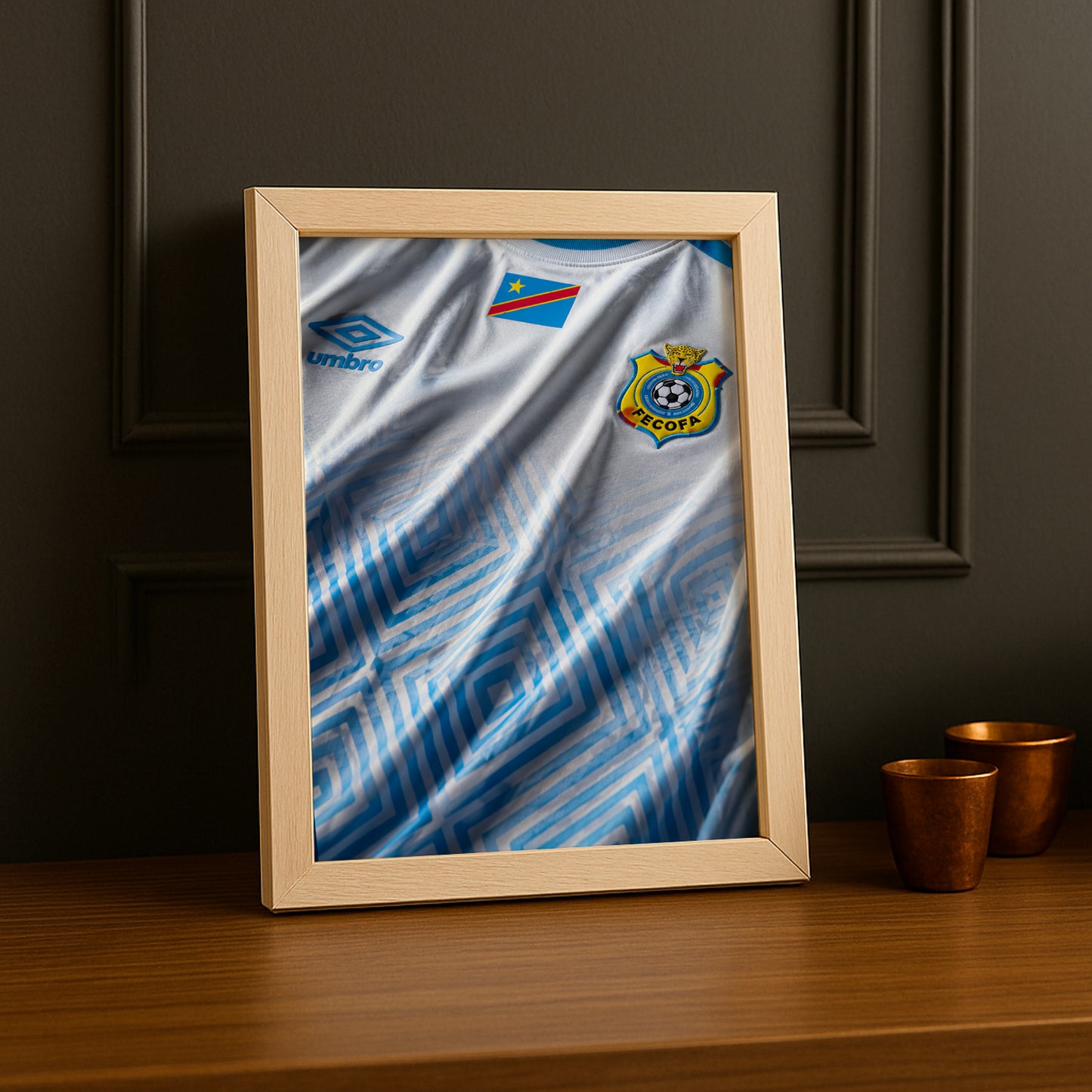 Cadre Photo Maillot Congo – Extérieur Coupe du Monde 2026 TonCadre