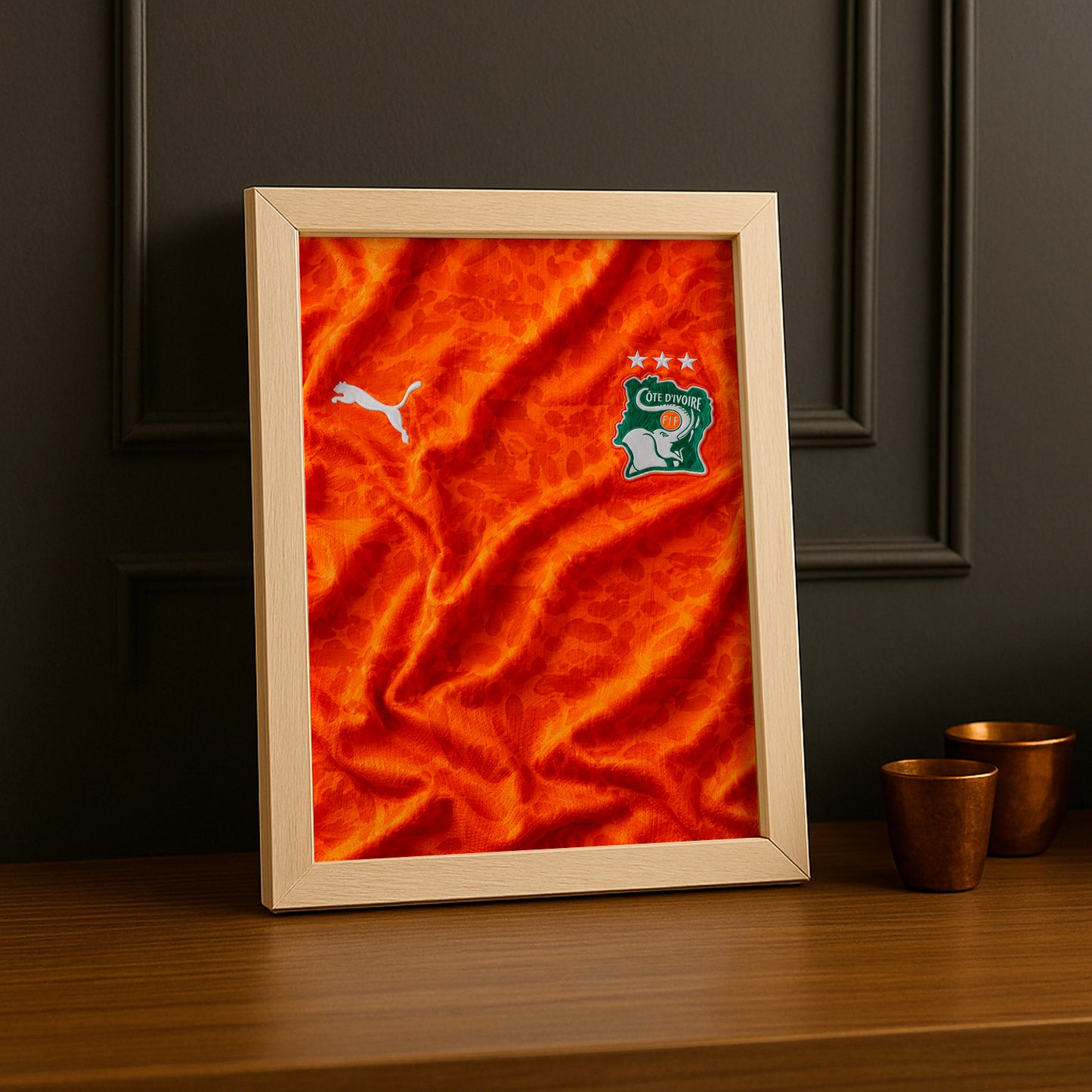 Cadre Photo Maillot Côte d'Ivoire – Domicile Coupe du Monde 2026 TonCadre