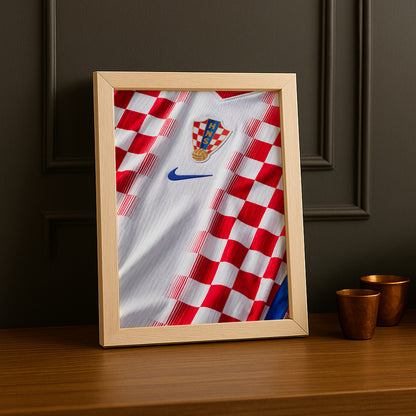 Cadre Photo Maillot Croatie – Domicile Coupe du Monde 2026 TonCadre