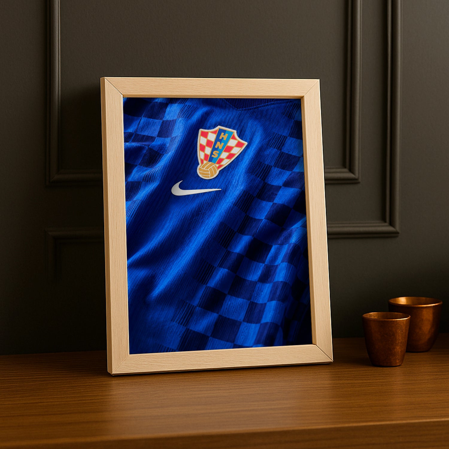 Cadre Photo Maillot Croatie – Extérieur Coupe du Monde 2026 TonCadre