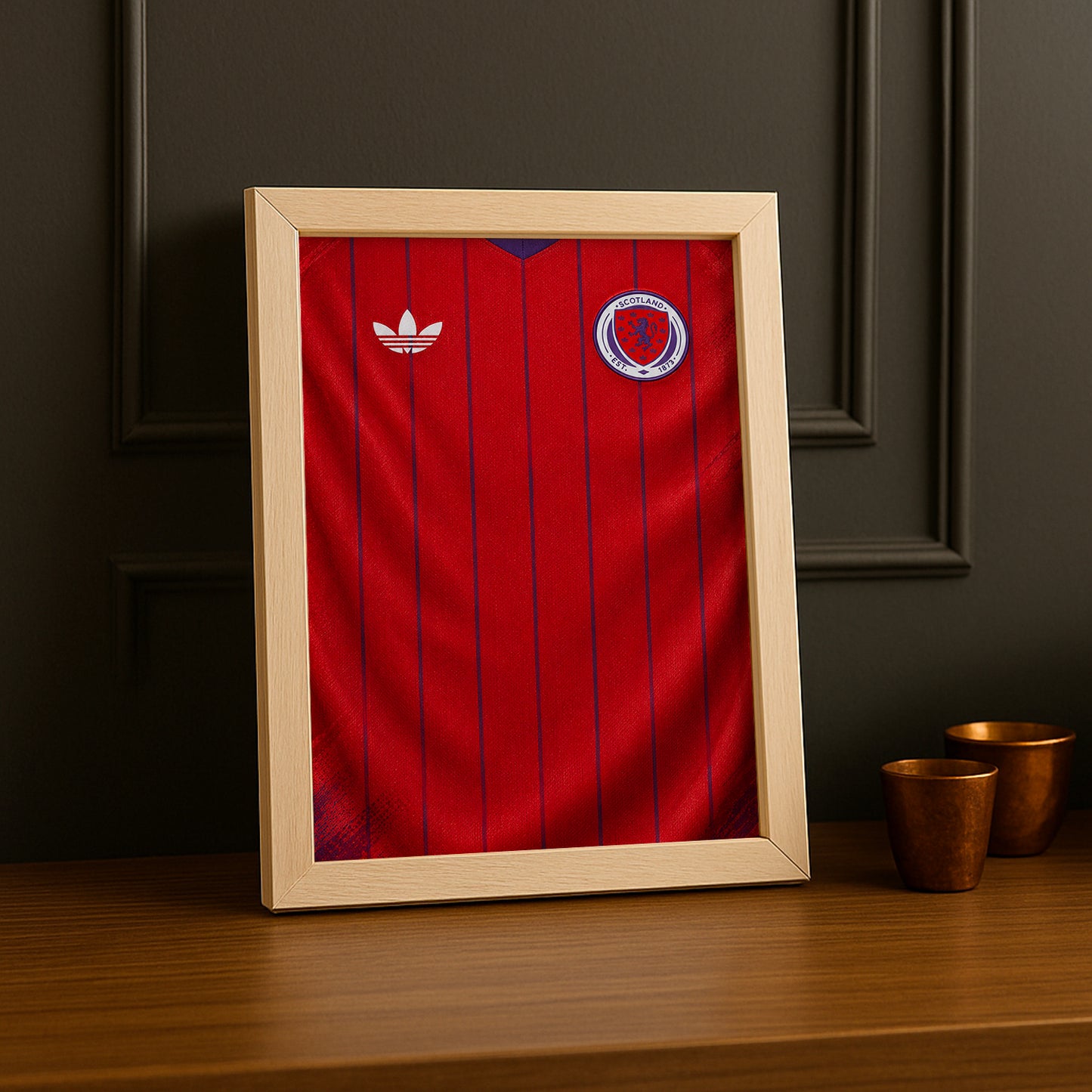 Cadre Photo Maillot Écosse – Extérieur Coupe du Monde 2026 TonCadre