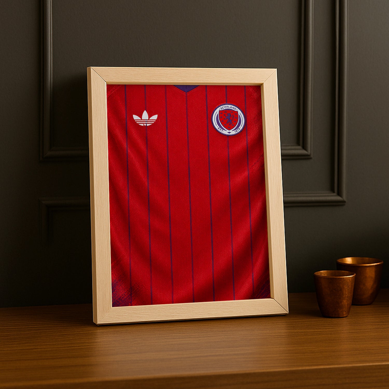 Cadre Photo Maillot Écosse – Extérieur Coupe du Monde 2026 TonCadre