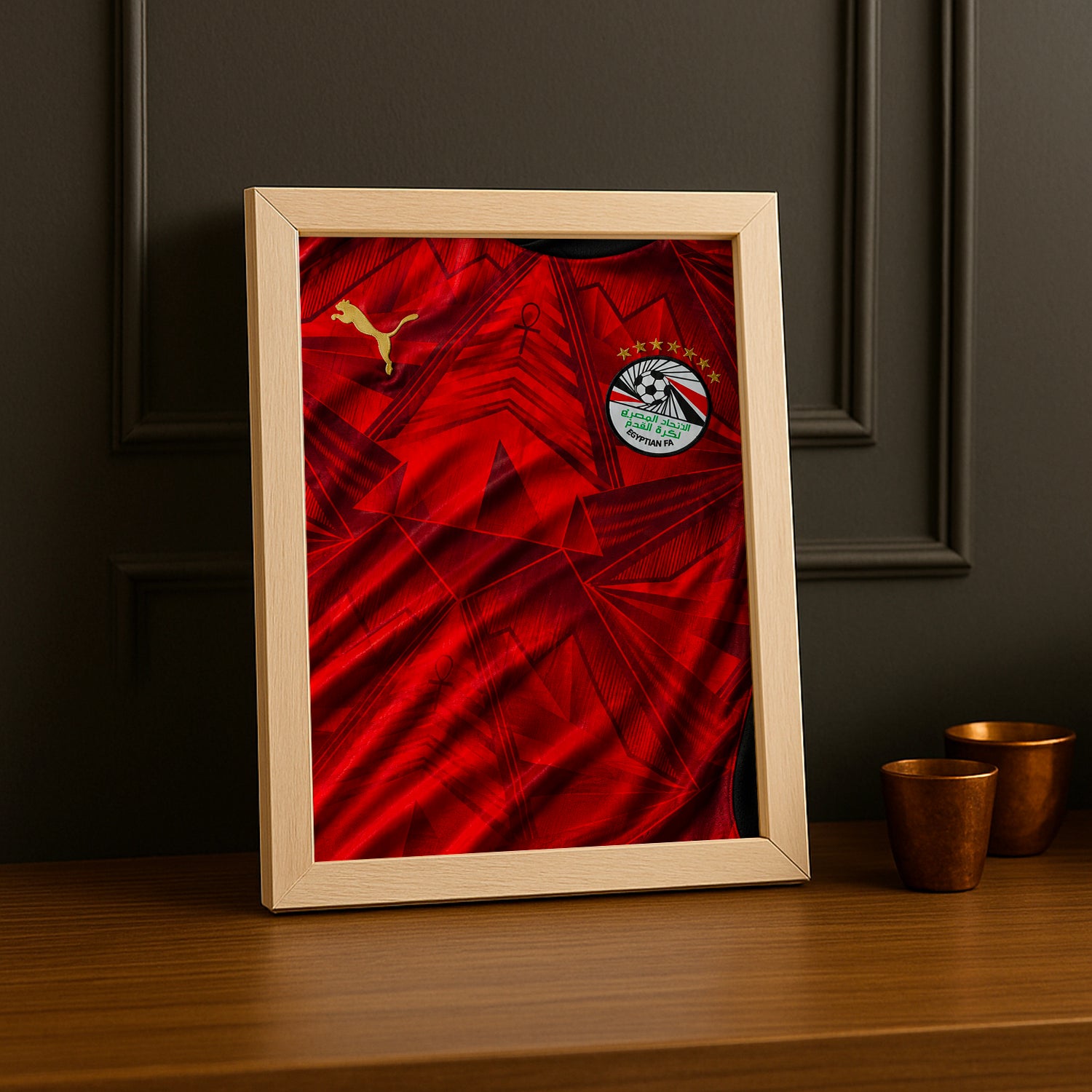 Cadre Photo Maillot Égypte – Domicile Coupe du Monde 2026 TonCadre