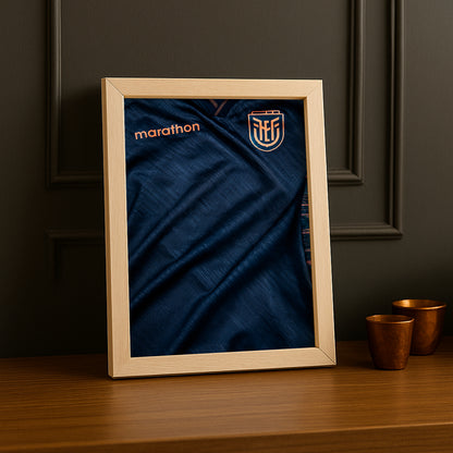 Cadre Photo Maillot Équateur – Extérieur Coupe du Monde 2026 TonCadre
