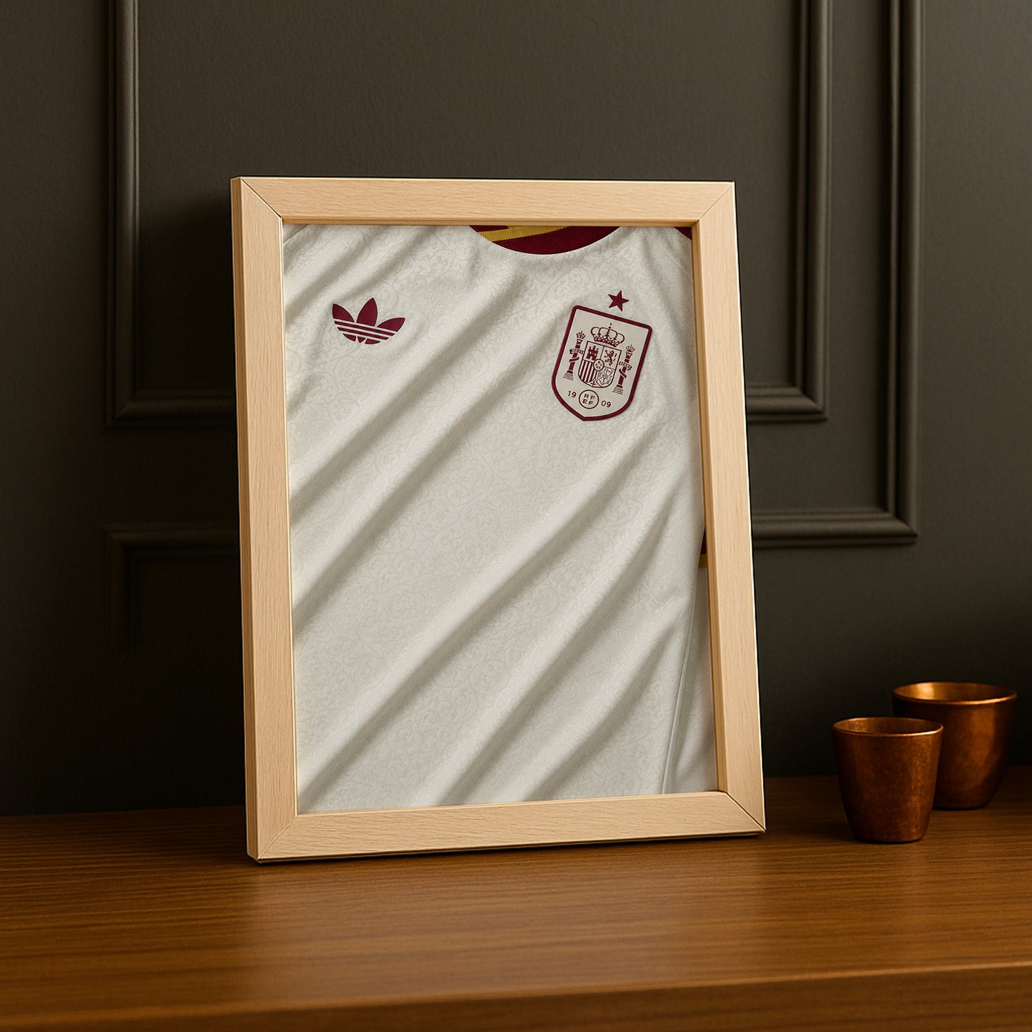 Cadre Photo Maillot Espagne – Extérieur Coupe du Monde 2026 TonCadre