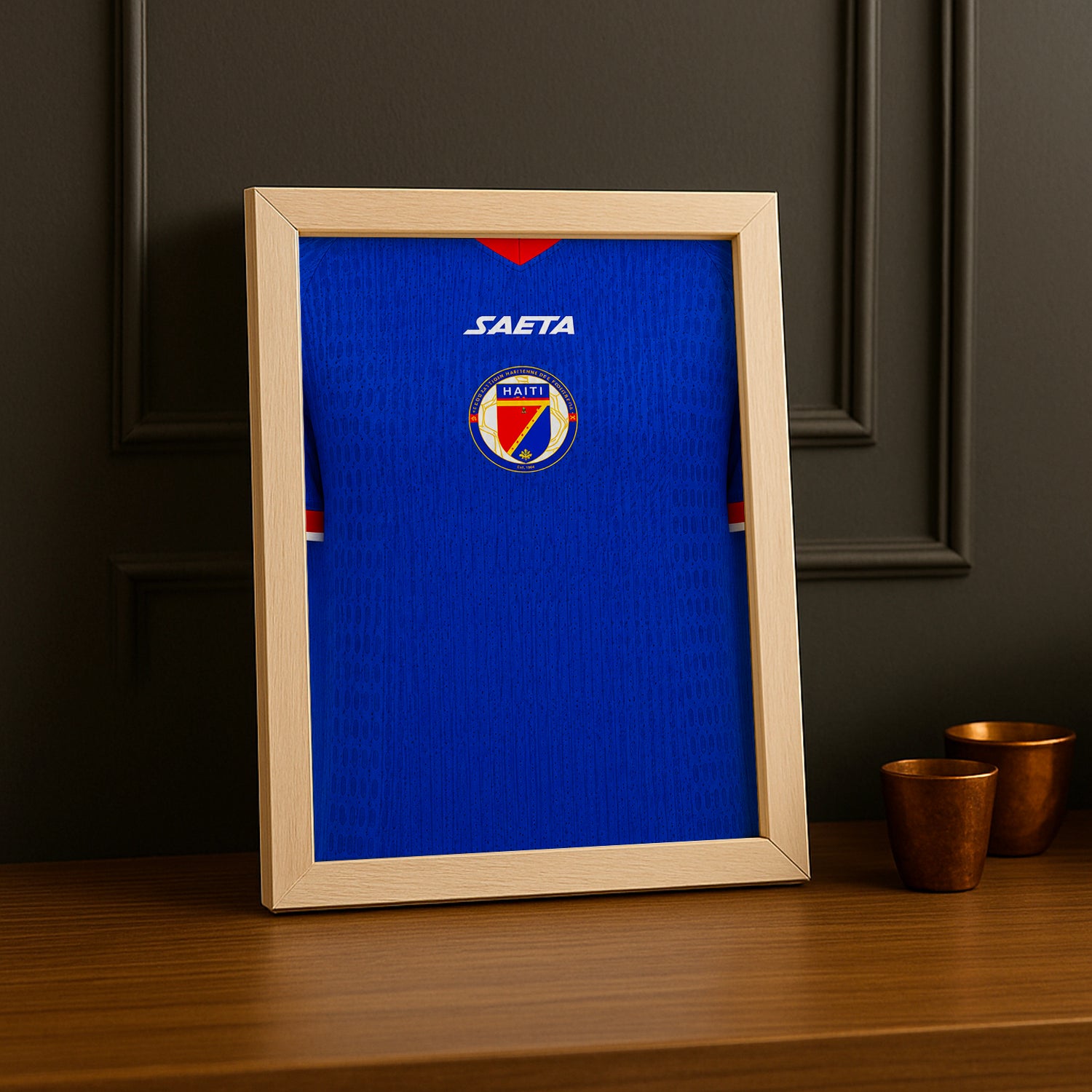Cadre Photo Maillot Haïti – Domicile Coupe du Monde 2026 TonCadre