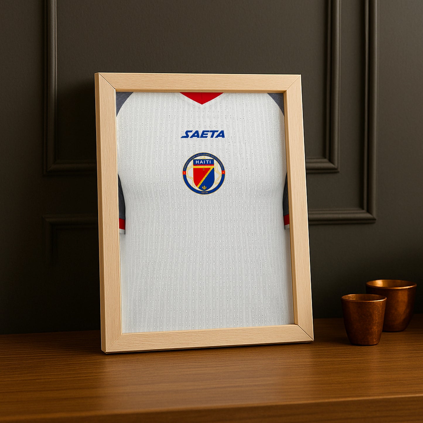 Cadre Photo Maillot Haïti – Extérieur Coupe du Monde 2026 TonCadre