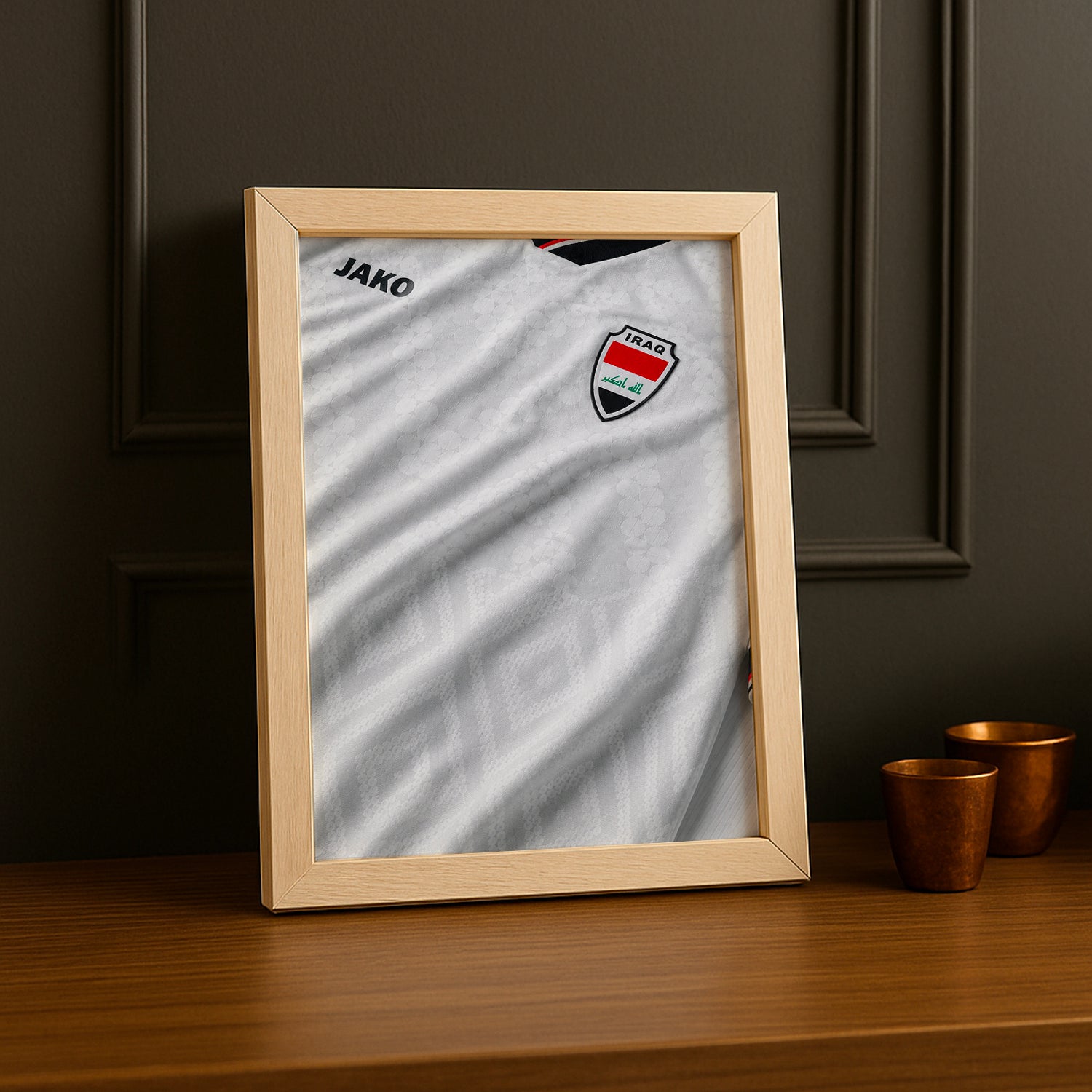 Cadre Photo Maillot Irak – Domicile Coupe du Monde 2026 TonCadre