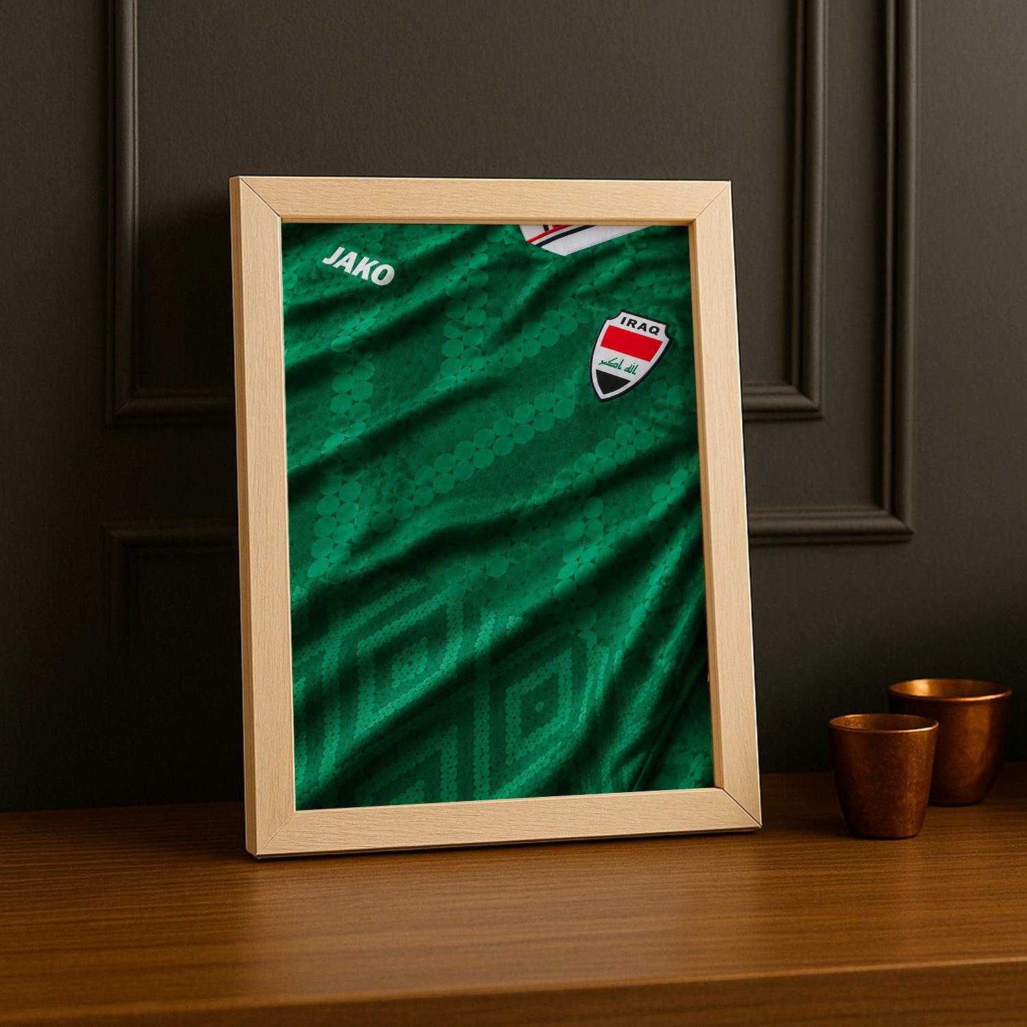 Cadre Photo Maillot Irak – Extérieur Coupe du Monde 2026 TonCadre