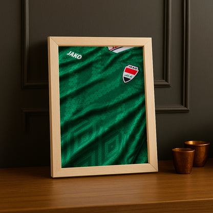 Cadre Photo Maillot Irak – Extérieur Coupe du Monde 2026 TonCadre