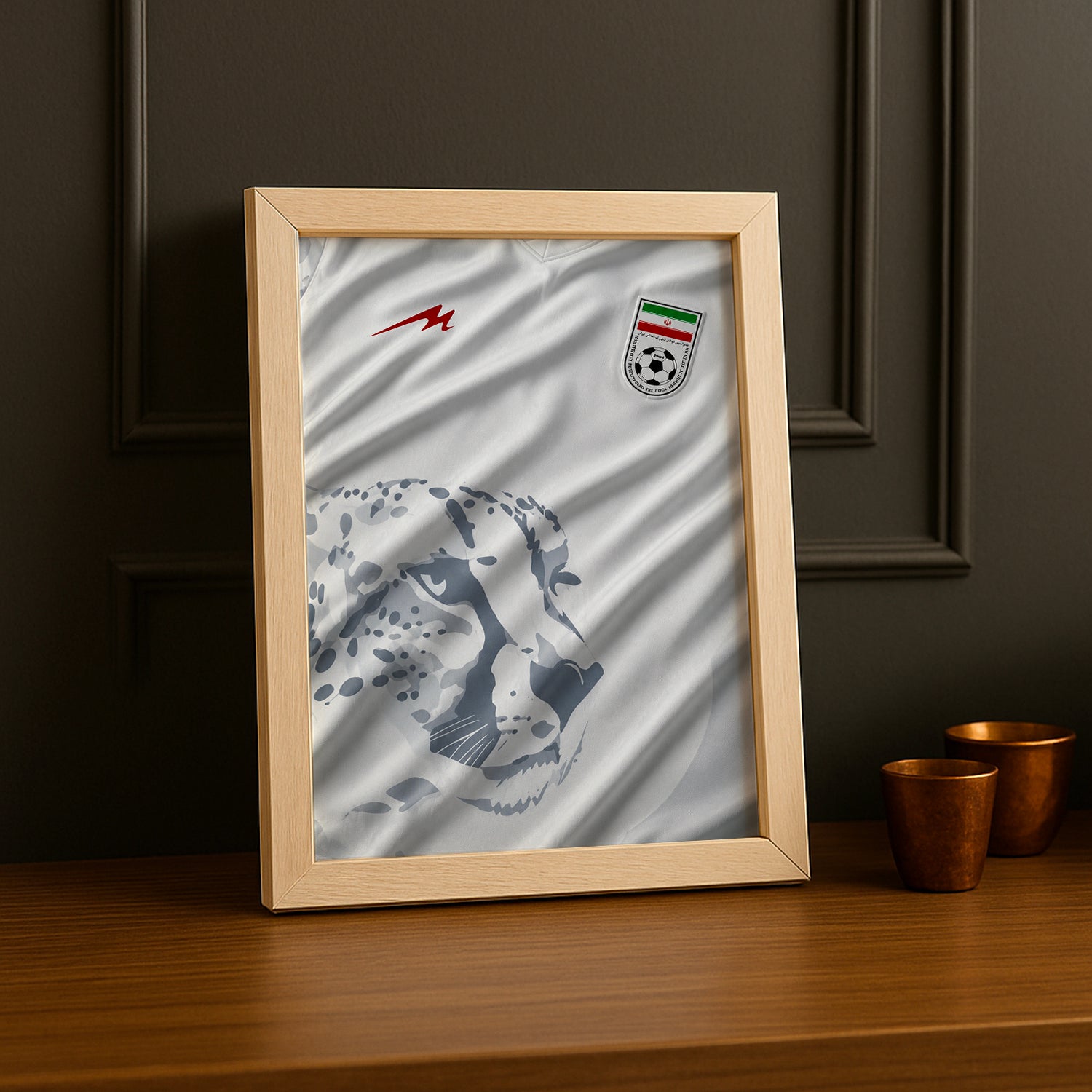 Cadre Photo Maillot Iran – Domicile Coupe du Monde 2026 TonCadre