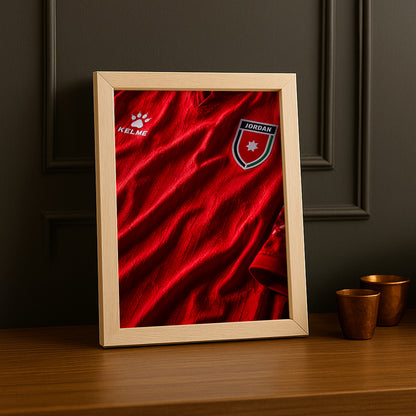 Cadre Photo Maillot Jordanie – Domicile Coupe du Monde 2026 TonCadre