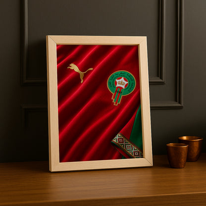 Cadre Photo Maillot Maroc – Domicile Coupe du Monde 2026 TonCadre