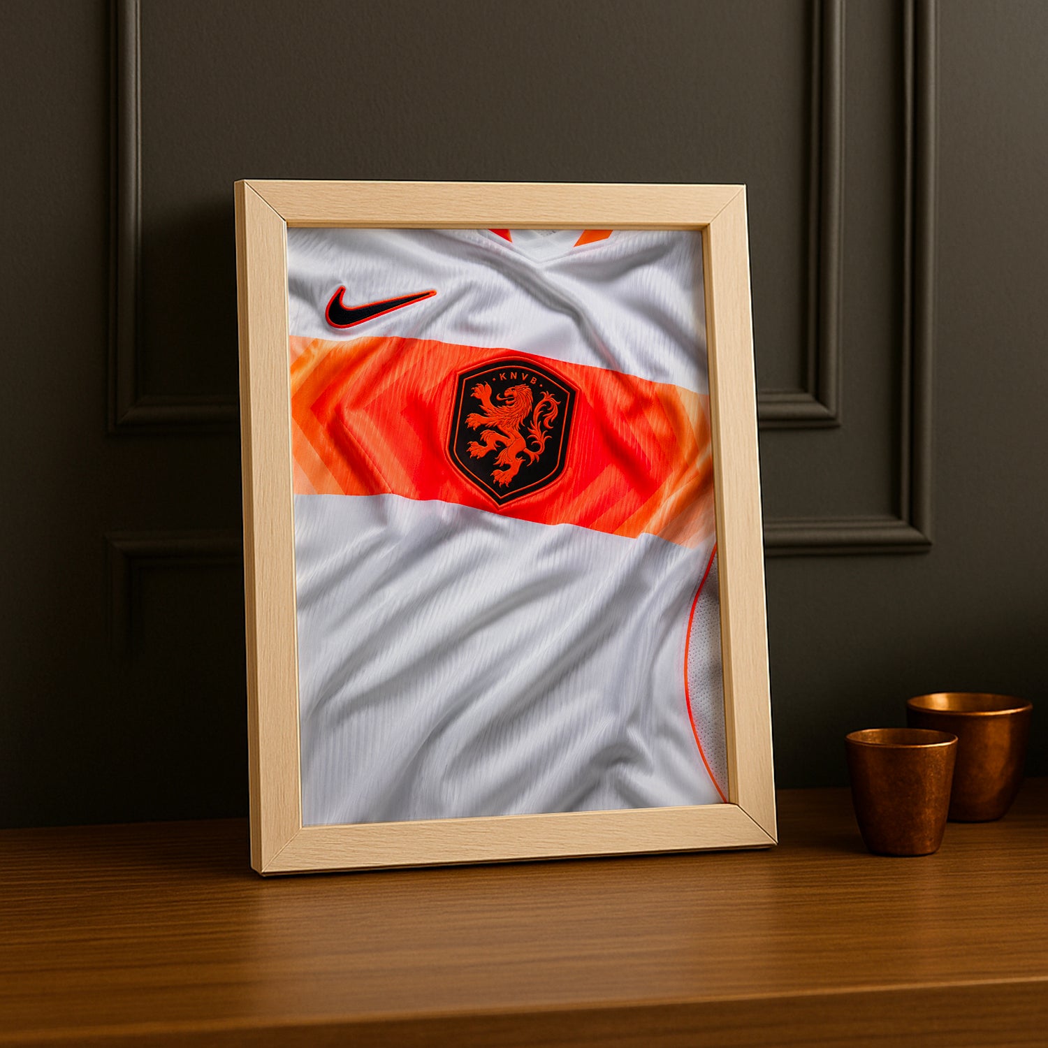 Cadre Photo Maillot Pays-Bas – Extérieur Coupe du Monde 2026 TonCadre