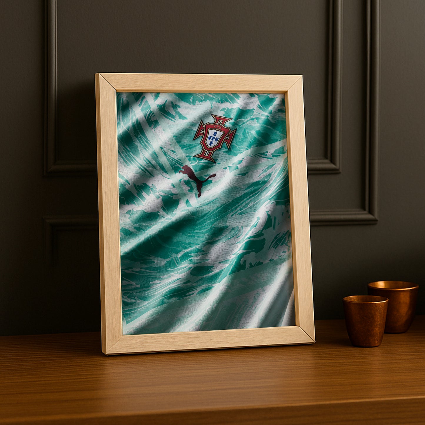 Cadre Photo Maillot Portugal – Extérieur Coupe du Monde 2026 TonCadre