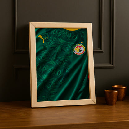 Cadre Photo Maillot Sénégal – Extérieur Coupe du Monde 2026 TonCadre