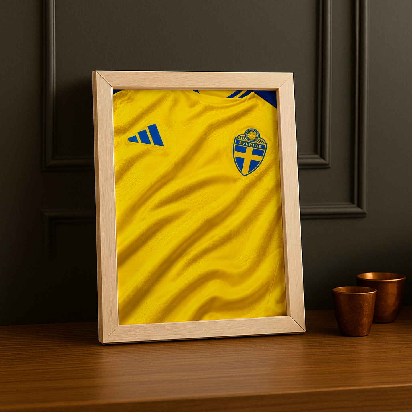 Cadre Photo Maillot Suède – Domicile Coupe du Monde 2026 TonCadre