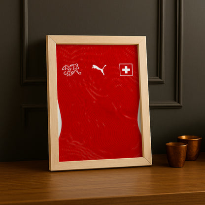 Cadre Photo Maillot Suisse – Domicile Coupe du Monde 2026 TonCadre