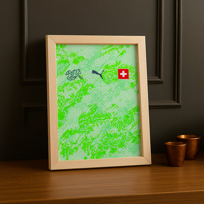 Cadre Photo Maillot Suisse – Extérieur Coupe du Monde 2026 TonCadre