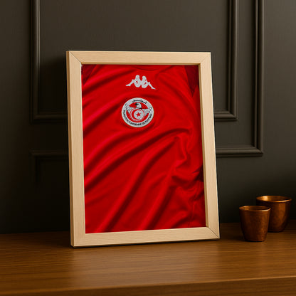 Cadre Photo Maillot Tunisie – Domicile Coupe du Monde 2026 TonCadre