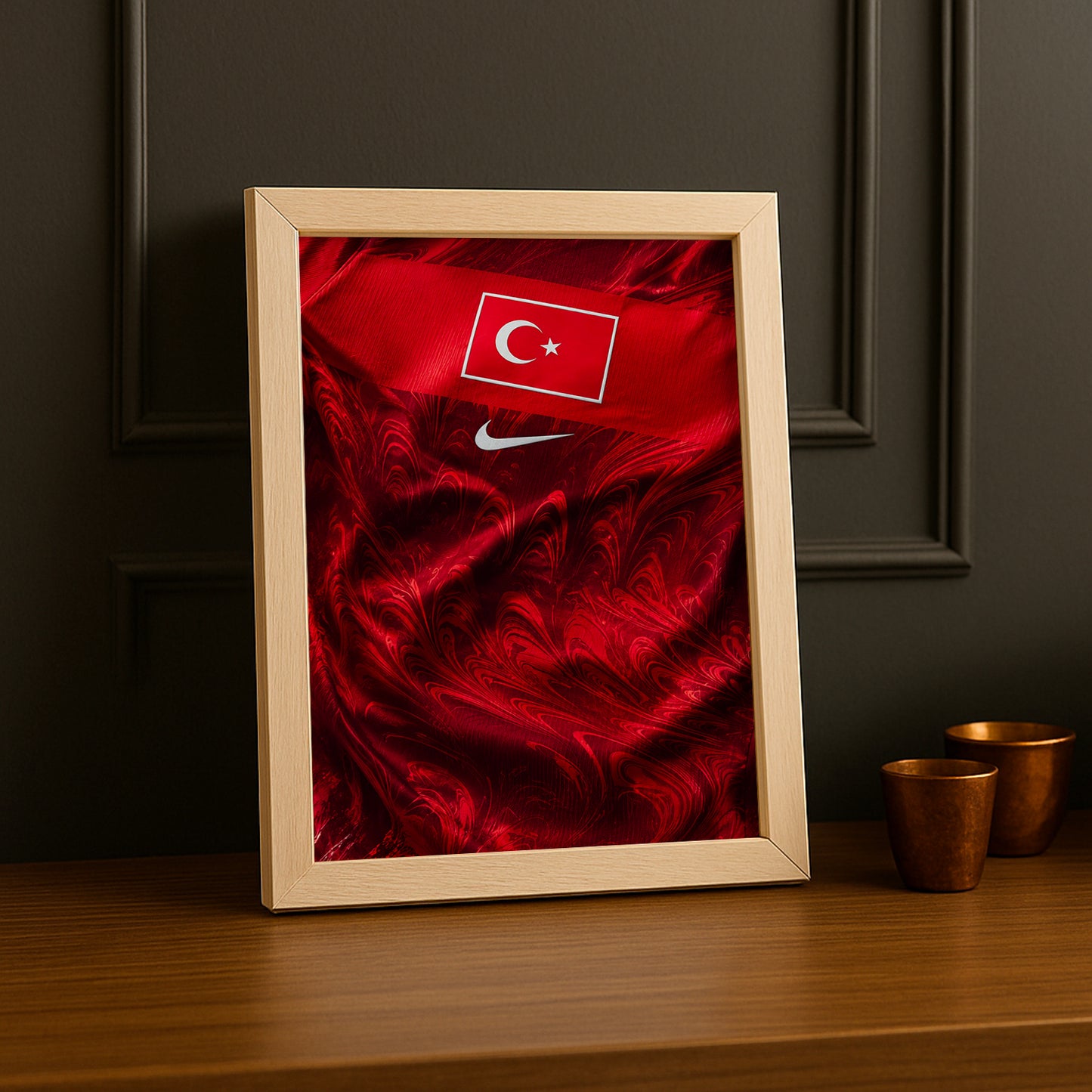 Cadre Photo Maillot Turquie – Domicile Coupe du Monde 2026 TonCadre