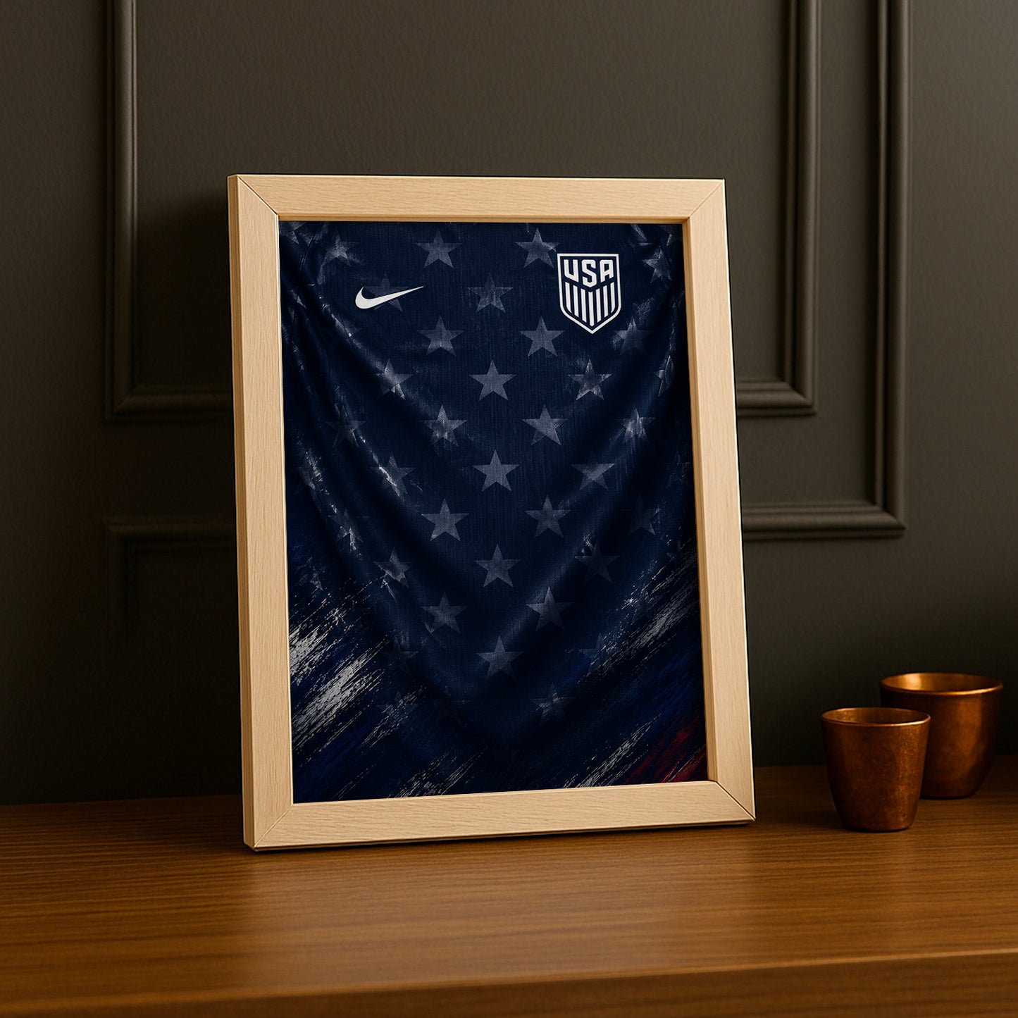 Cadre Photo Maillot USA – Extérieur Coupe du Monde 2026 TonCadre