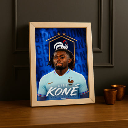 Cadre Photo Manu Koné – Équipe de France TonCadre